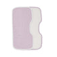 Under The Nile Organic Cotton Contoured Baby Muslin Burp Cloth Two Pack Set In Lavender