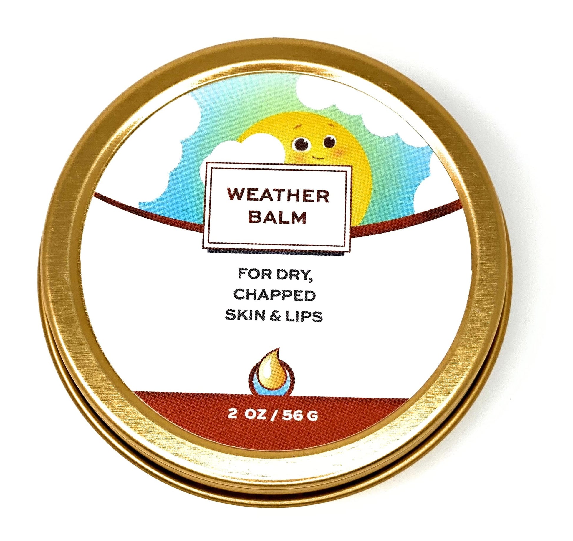 Punkin Butt Baby Weather Balm | Soothes And Protects Chapped Face Skin And Lips | Soft Vanilla Scent | 2 Oz