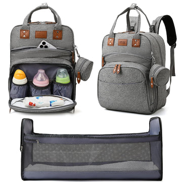 Heegel Baby Diaper Bag Backpack With Changing Station, Best Baby Registry Shower Gifts, Baby Diaper Bags For Men And Women,Essen