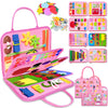 Exorany Busy Board Montessori Toys for 1 2 3 4 Year Old Girl Birthday Gifts, Toddler Girl Toys Age 1-2, 2-4, Busy Book Sensory T