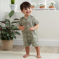 Gerber Baby Boys Hooded Cotton Romper, Palms, 3-6 Months