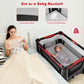 Baby Joy 4 In 1 Pack And Play, Portable Nursery Center Baby Playard W/Bassinet & Diaper Changing Table, Infant Bassinet Activity