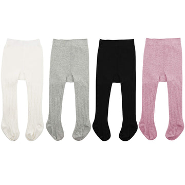 Zando Baby Girls Tights Soft Cable Knit Tight Leggings For Baby Big Girls Toddler Seamless Socks Infant Pants Stockings D Colorf