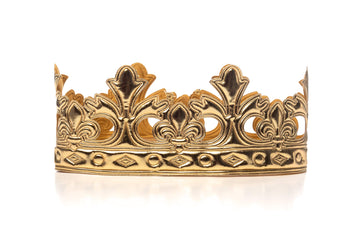 Little Adventures Soft Golden Prince And King Crowns Dress Up Costume Accessory (Gold Prince)