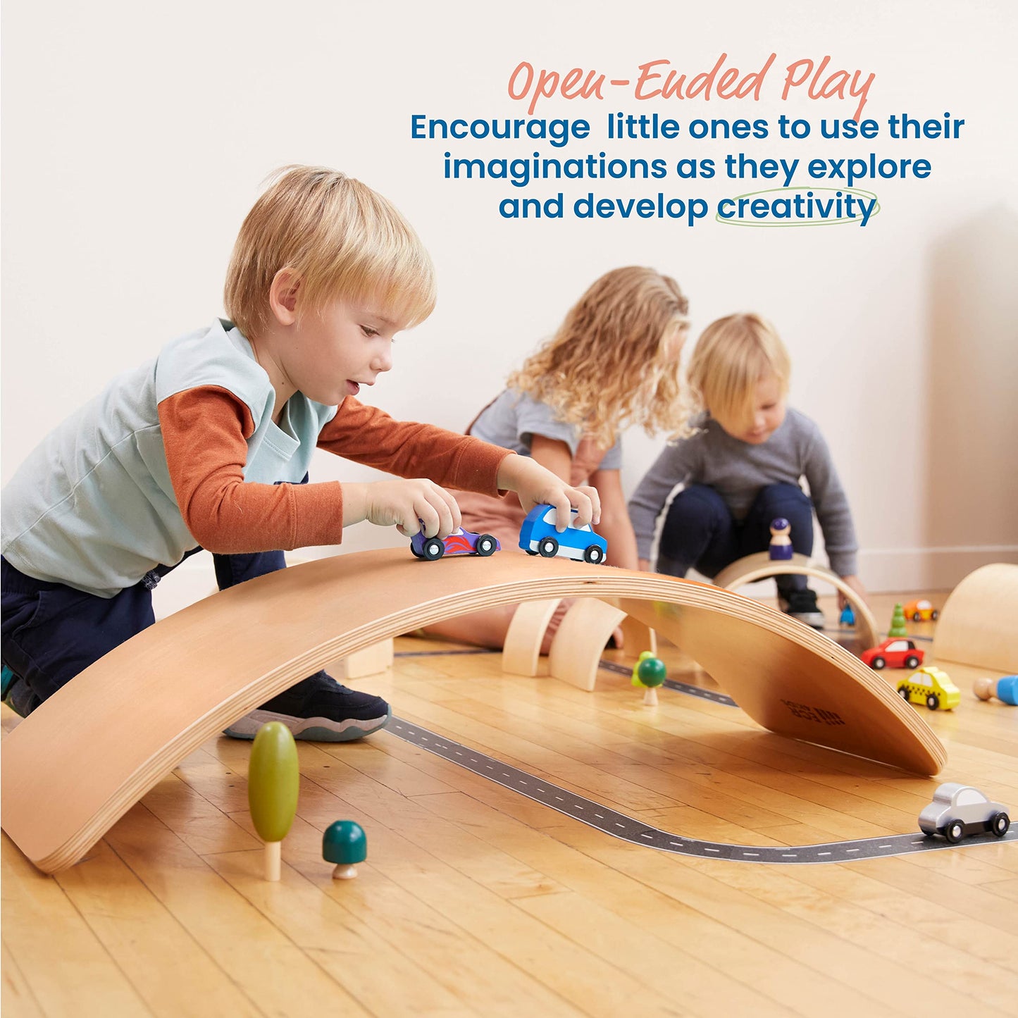 Ecr4Kids Balance Board, Montessori Toy, Natural