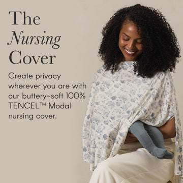 Solly Baby Nursing Cover, Ultra-Breathable, Lightweight Breastfeeding Cover-Up, Buttery-Soft Fabric, Universal Fit, Postpartum E