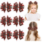 Choicbaby 3 Inches Christmas Hair Bows For Girls Red Hair Bows Clips For Toddler Christmas Plaid Toddler Bows Grosgrain Ribbon K