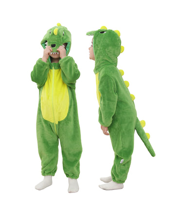 Tonwhar Kids' And Toddlers' Infant Tiger Dinosaur Animal Fancy Dress Costume Outfit Hooded Romper Jumpsuit (0-3 Months/Height:20