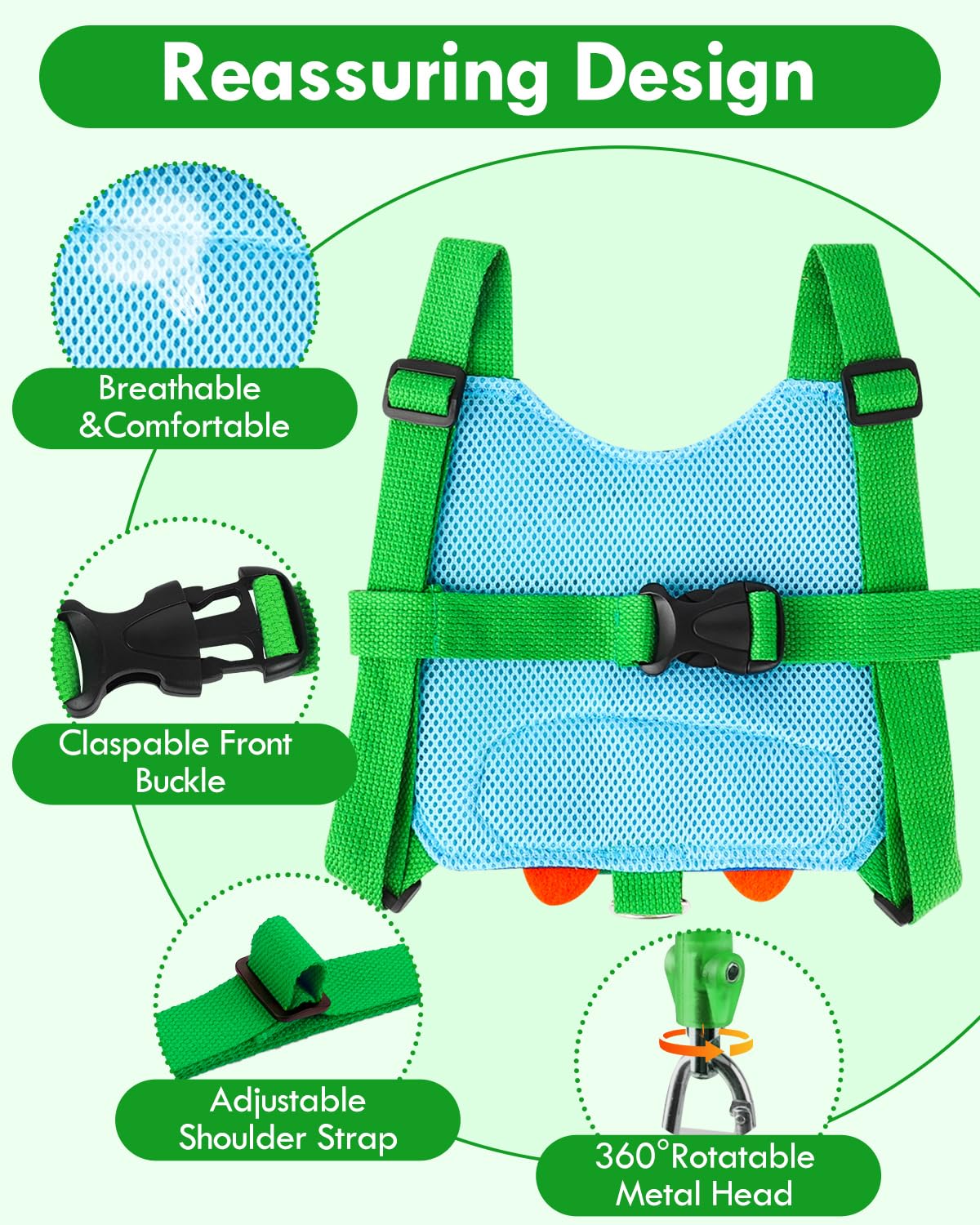 Lehoo Castle Toddler Leash For Boys, 4-In-1 Toddler Harness With Leash With Anti Lost Wrist Link For Kids, Baby Leash For Walkin