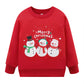 Baby Boys Xmas Snowman Sweatshirt Crewneck Long Sleeve Toddler Christmas Sweaters Cartoon Winter Clothes 8281-2T