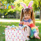 Boohit Large Easter Baskets For Kids Personalized Baby Girl Easter Basket Cute Teen Boy Spring Decor (Pink Bunny Egg)
