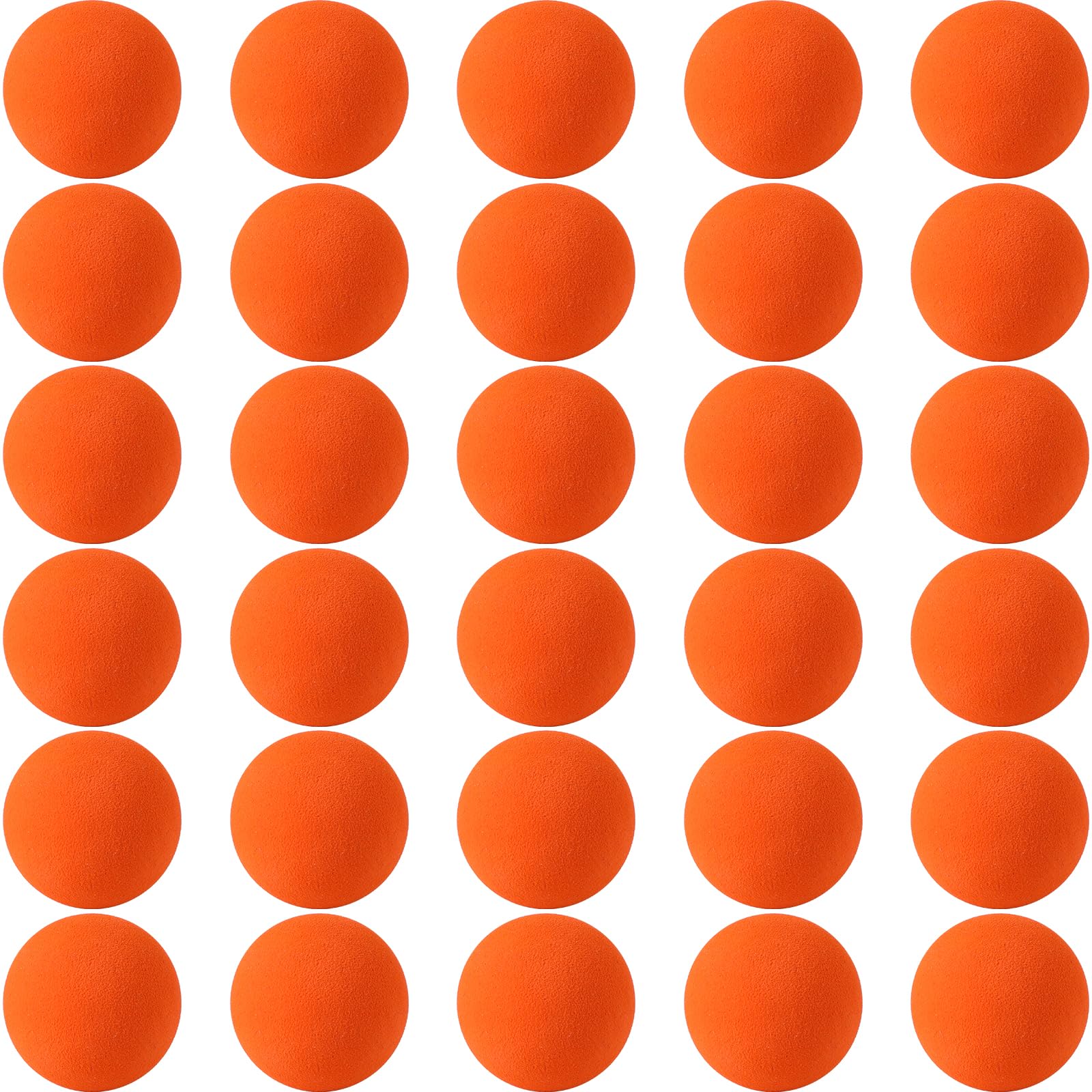 Kymqlyw 30 Pcs Assorted Mini Soft Foam Balls - Lightweight Sponge Balls for Crafts, Birthday Party Favors, Carnival Prizes (Oran