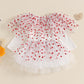 Baby Girl Valentines Outfit Toddler Valentines Day Dress Princess Heart Tulle Tutu Dresses Cute Photoshoot Clothes (Valentines H