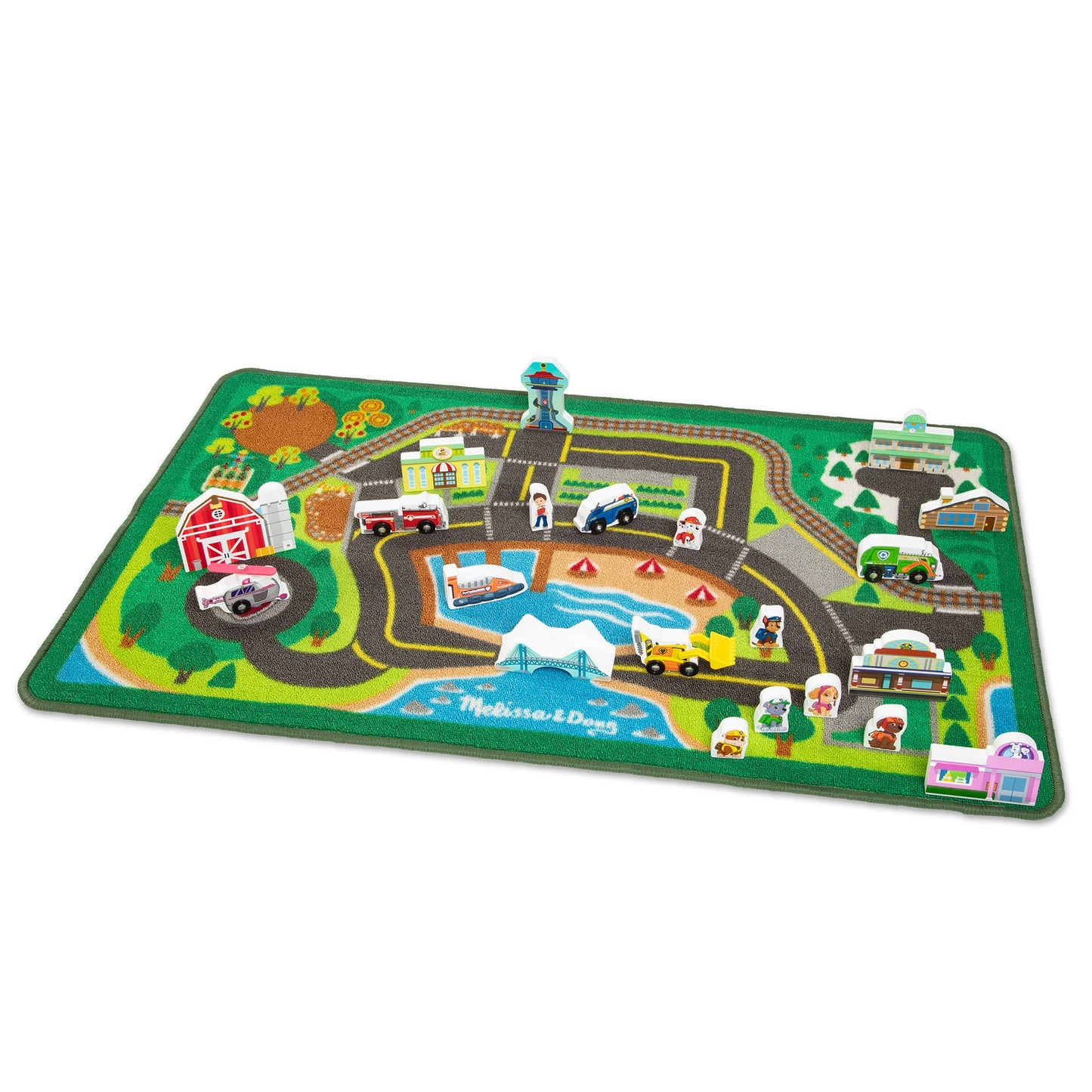 Melissa & Doug Paw Patrol Activity Rug - Adventure Bay (22 Pieces)
