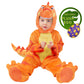 Spooktacular Creations Baby Orange T-Rex Costume With Toy Dinosaur Egg For Kids Halloween Dress Up, Dinosaur Theme Party (18-24