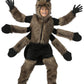 Kids Brown Furry Spider Costume Boys, Scary Eight Legs Arachnid Giant Tarantula Childrens Halloween