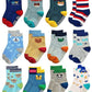 Wearilio Anti Slip Socks For Babies And Kids, Pack Of 6 (Colours And Designs May Vary) (Boys, 2436 Months)
