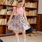 Arshiner Little Girls Dresses Cute Sleeveless Pink Floral Print Toddler Dress Valentine Sundress For Kids Size 3