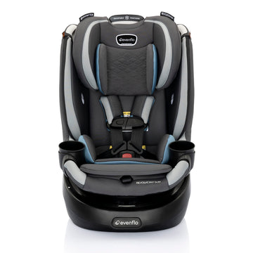 Evenflo Revolve360 Slim 2-In-1 Rotational Car Seat With Quick Clean Cover (Stow Blue)