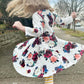 Fioukiay Toddler Girl Back To School Outfit Infant Girls Fall Winter Cclothing Sets Floral Drees With Leggings (Red, 8 Years)