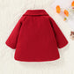 Swnone Baby Coats Spring Fall Kid Baby Girl Cloak Button Jacket Clothes Baby Outwear Clothes (Burgundyt Coat, 6-12 M)