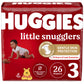 Huggies Size 3 Diapers, Little Snugglers Baby Diapers, Size 3 (16-28 Lbs), 26 Count