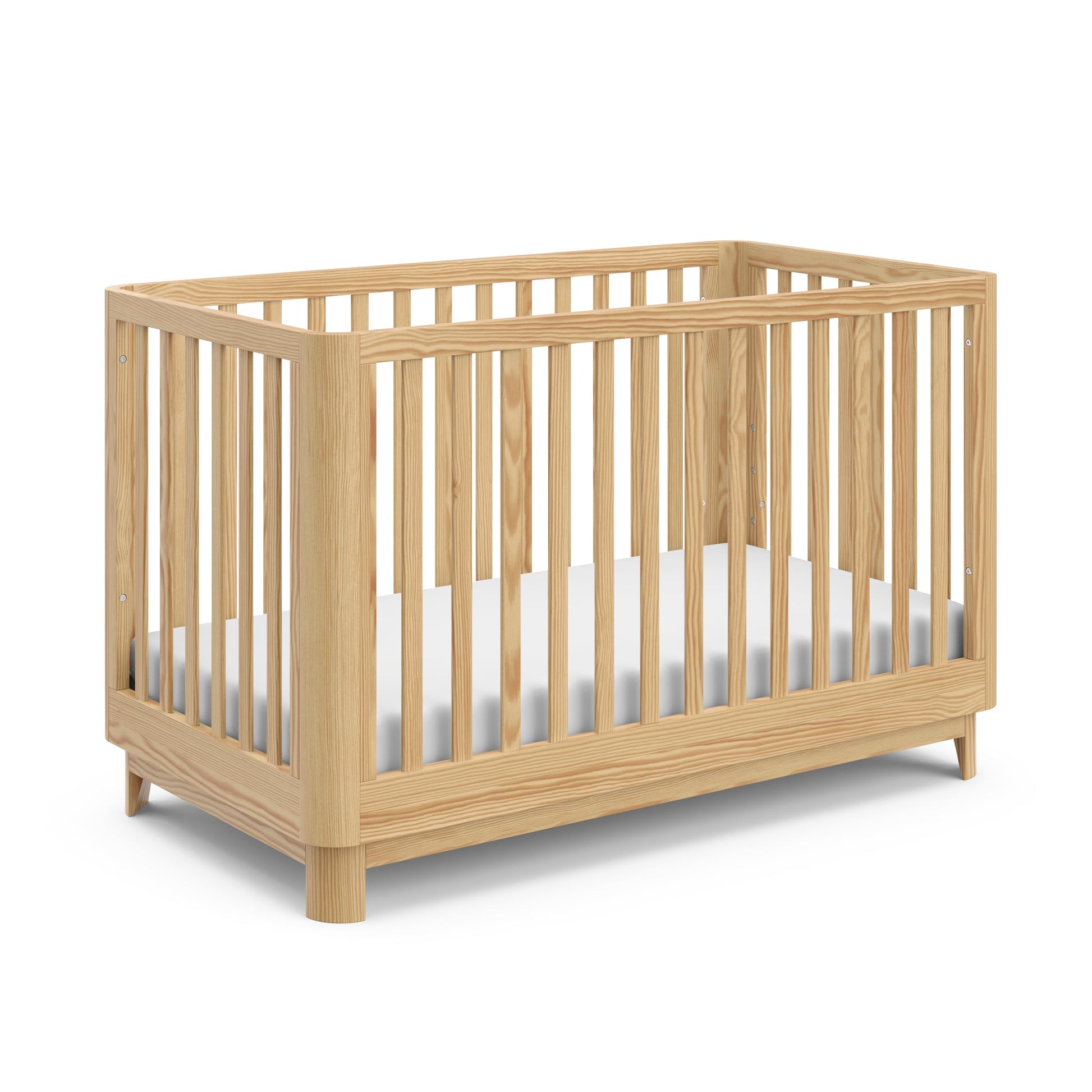 Storkcraft Santos Convertible Crib (Natural) - GREENGUARD Gold Certified, Fits Standard Crib Mattress, Converts to Toddler Bed a