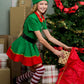 Child Holiday Elf Costume Dress And Hat Elf Costume For Girls