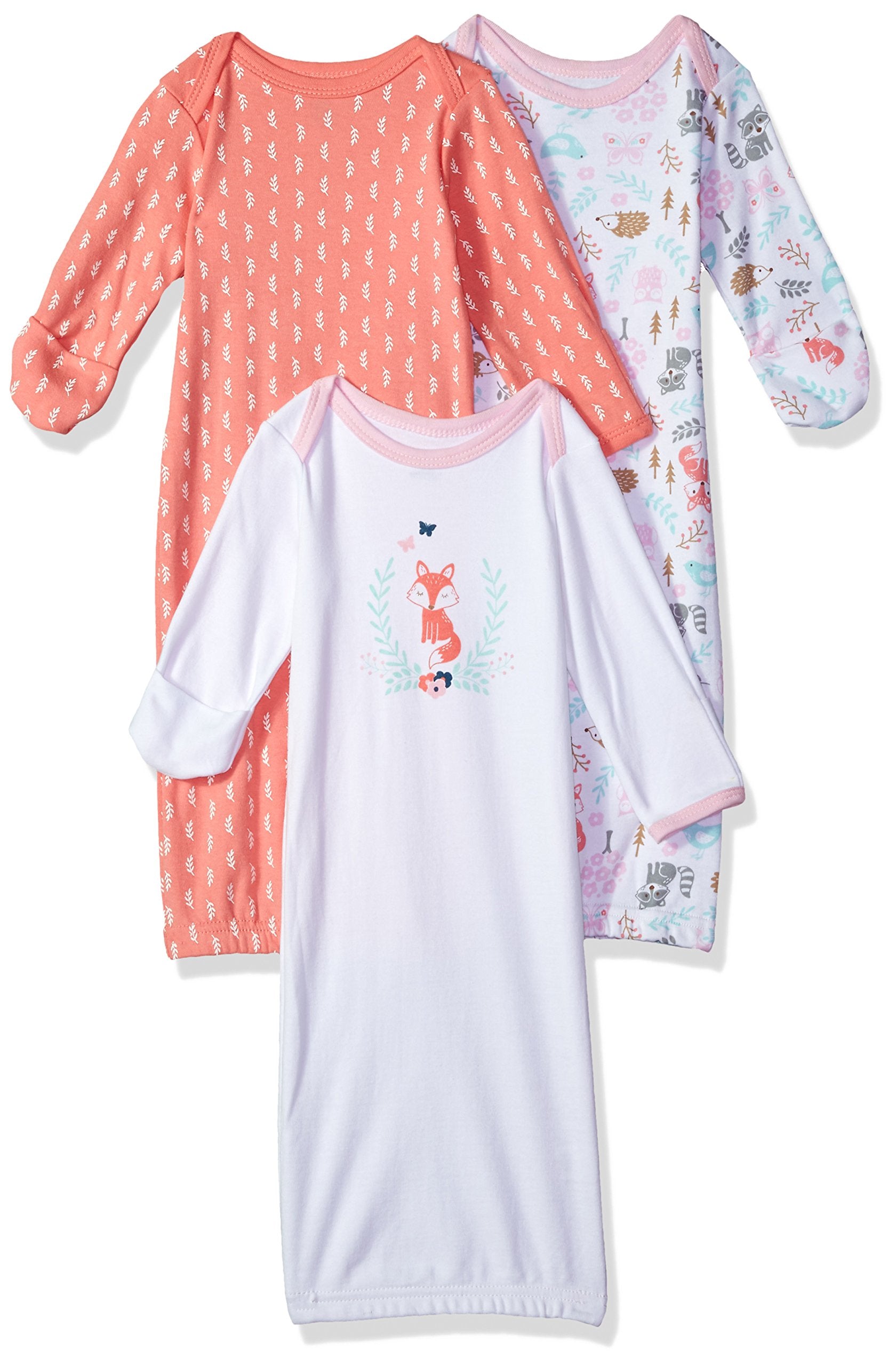 Hudson Baby Unisex Cotton Gowns, Woodland Fox, 0-6 Months – WBBAPB075S2FWFH