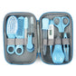 Pandaear Baby Healthcare And Grooming Kit, Baby Safety Set Baby Comb, Brush, Finger Toothbrush, Nail Clippers, Scissors, Nasal A