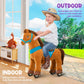 PonyCycle Ride on Horse Toys for Kids Riding Brown Horse Rocking Horse Essential Model E (with Brake/ 35.4 Height/Size 4) Ride o