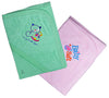 Sathiyas Akash 100% Cotton Embroidered Baby Towels  Pack Of 2 (Blue || Cream)