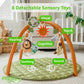 Snappea Baby Activity Mat. Jungle Baby Play Gym Mat, Tummy Time Mat With 8 Baby Toys And Handle. Non Slip, Soft 37In Baby Play M