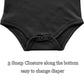 Gleaming Grain Baby Black Onsies 100% Cotton Short Sleeve Baby Bodysuits Solid Color Infant Bodysuits For Newborn Baby 3-Pack (B