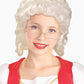 Forum Novelties Child'S Mrs. Santa/Colonial Girl Costume Wig, White