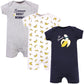 Hudson Baby Baby Boys Cotton Rompers And Toddler T Shirt Set, Go Bananas, 12-18 Months Us