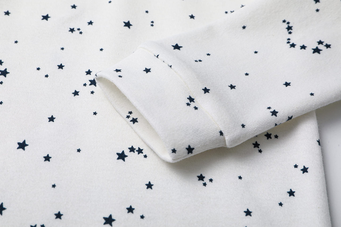 Owlivia 100% Organic Cotton Baby Long Sleeve Pajama Sets, Toddler Boy Girl 2-Piece Sleepwear(6 Years, Blue Star)
