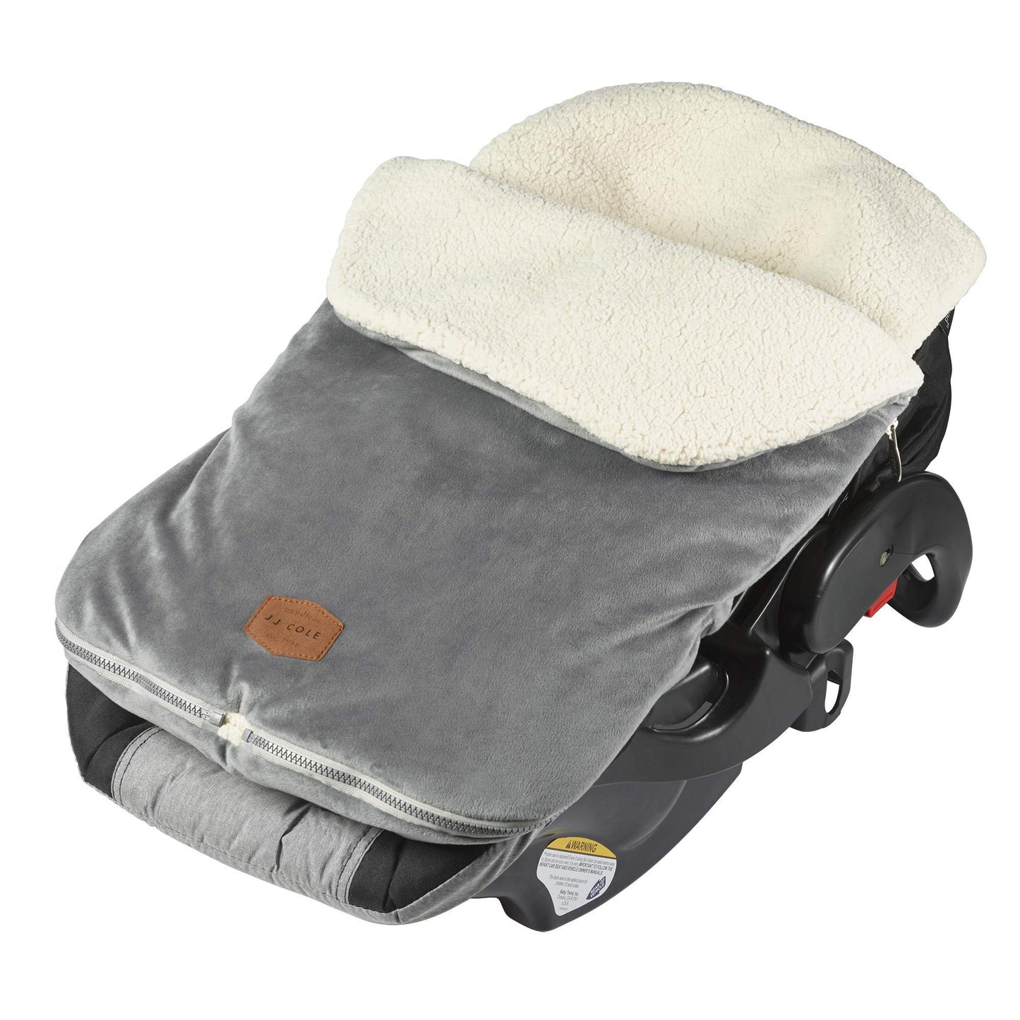 Jj Cole Bundle Me Winter Baby Car Seat Cover And Bunting Bag -Original - Sherpa Lined Weather Resistant Baby Carrier And Strolle
