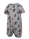 Janus 100% Merino Wool Baby Romper Short Sleeve Machine Washable Made In Norway (60 (4-6 Months), Blue)