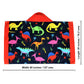 Dashn Products Hooded Bath Beach Towel For Kids - Dinosaur - Large 50'X30' Inch Cotton Soft Absorbent With Hood For Toddler, B