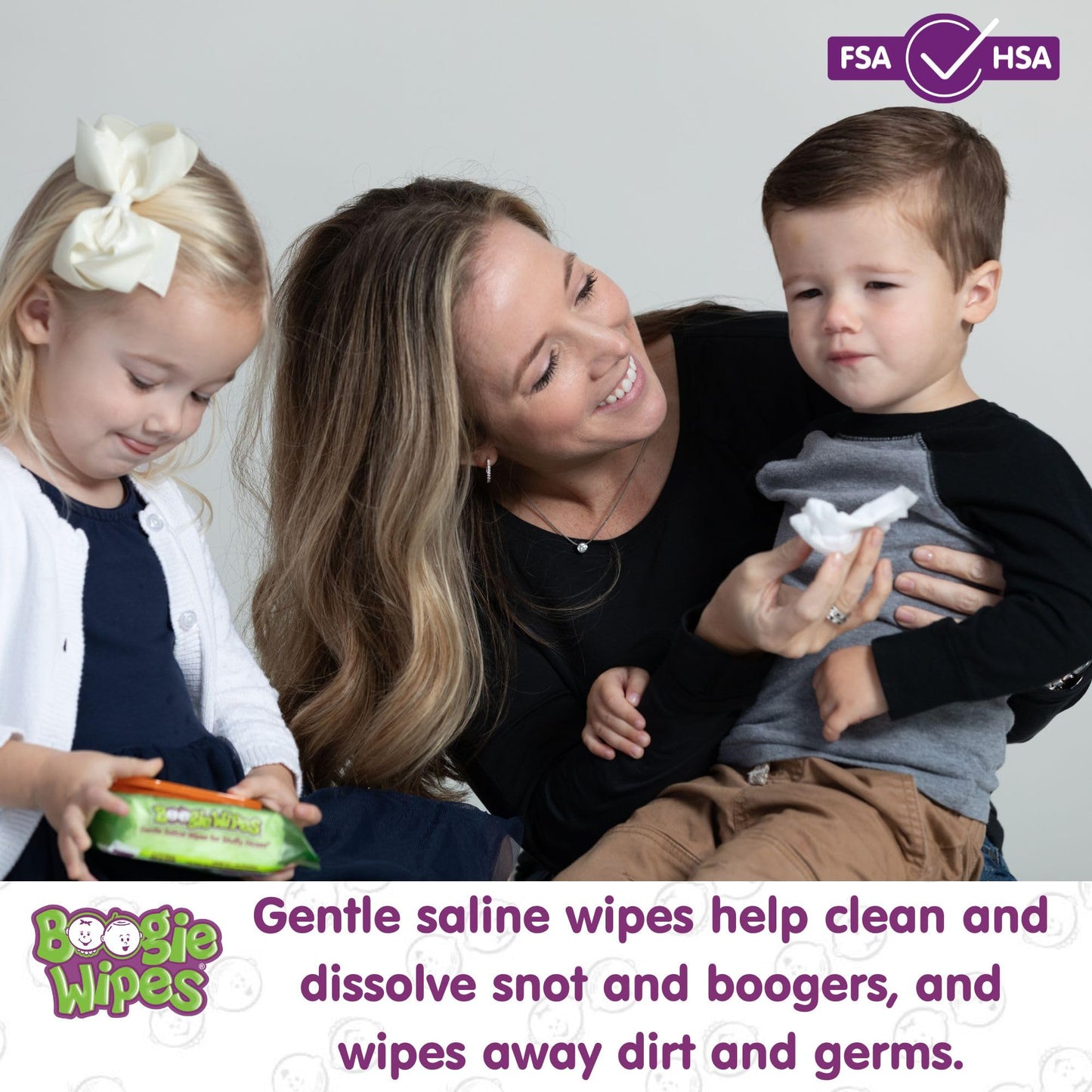 Boogie Wipes Gentle Wet Wipes For Baby And Kids, Face, Hand, Body & Nose, Hsa/Fsa Eligible, Made With Vitamin E, Aloe, Chamomile