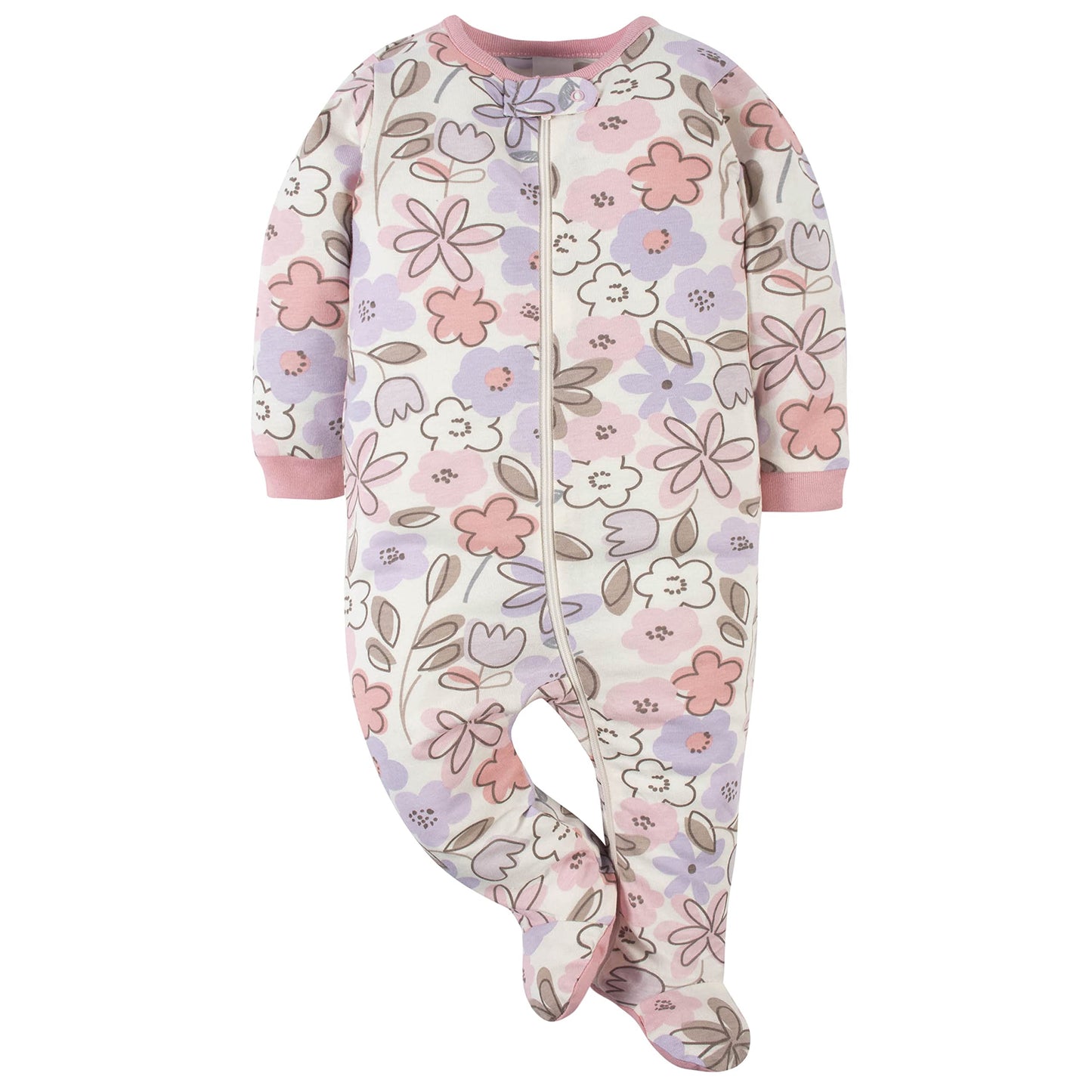Gerber Baby Girls 2-Pack Sleep 'N Play Bunny Ballerina Purple 0-3 Months