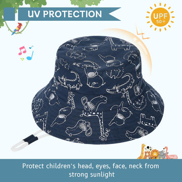 Durio Toddler Bucket Sun Hat Baby Hats Boys Summer Hats For Kids Gifts Green 3-6 Months