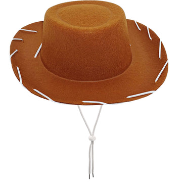4E'S Novelty Child Brown Cowboy Hat For Toddlers & Kids Felt - Kid Cowboy Costume Hat For Boys & Girls Ages 3 4 5 Year Old