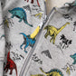 Leexiang Toddler Boys Full Zip Dinosaur Hoodies Comfortable Sweatshirt (Dinosaur, 4-5T)