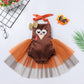 Imekis My First Thanksgiving Baby Girl Outfit 1St Halloween Turkey Costume Cosplay Romper Tulle Dress Fall Themed 1St Birthday O