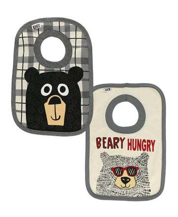 Lazyone Animal-Print Baby Bibs, Infant Bibs, Cute Baby Shower Gifts, One Size, Pack Of 2 (Ranger, Fishing)