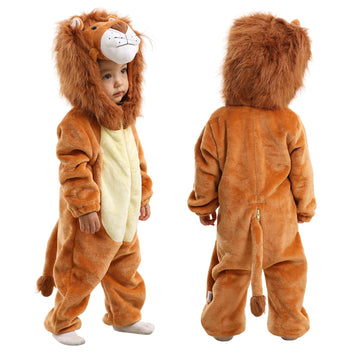 Tonwhar Infant And Toddler Halloween Cosplay Costume Kids' Animal Outfit Snowsuit(18-24 Months,Lion)