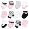 Hudson Baby Unisex Baby Cotton Rich Newborn And Terry Socks, Bows, 0-6 Months