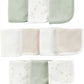 Simple Joys by Carters Neutral 10-pack Washcloth Set, Neutral Blue Green Brown, OSZ
